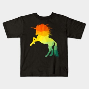 Silhouette of a cute unicorn Kids T-Shirt